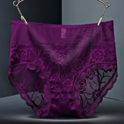 Lace seamless women underwear Purple - D&A