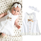 Girls baby sleeveless bow skirt - D&A