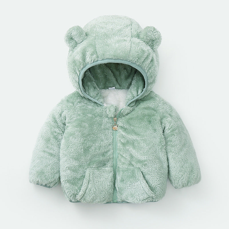 new baby winter padded jacket cotton jacket Green - D&A