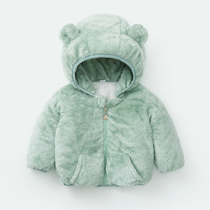 new baby winter padded jacket cotton jacket Green - D&A