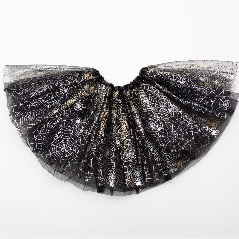 Magical & Luminous LED Princess Halloween Tutu Skirt Sequins Shiny Skirt Silver - D&A