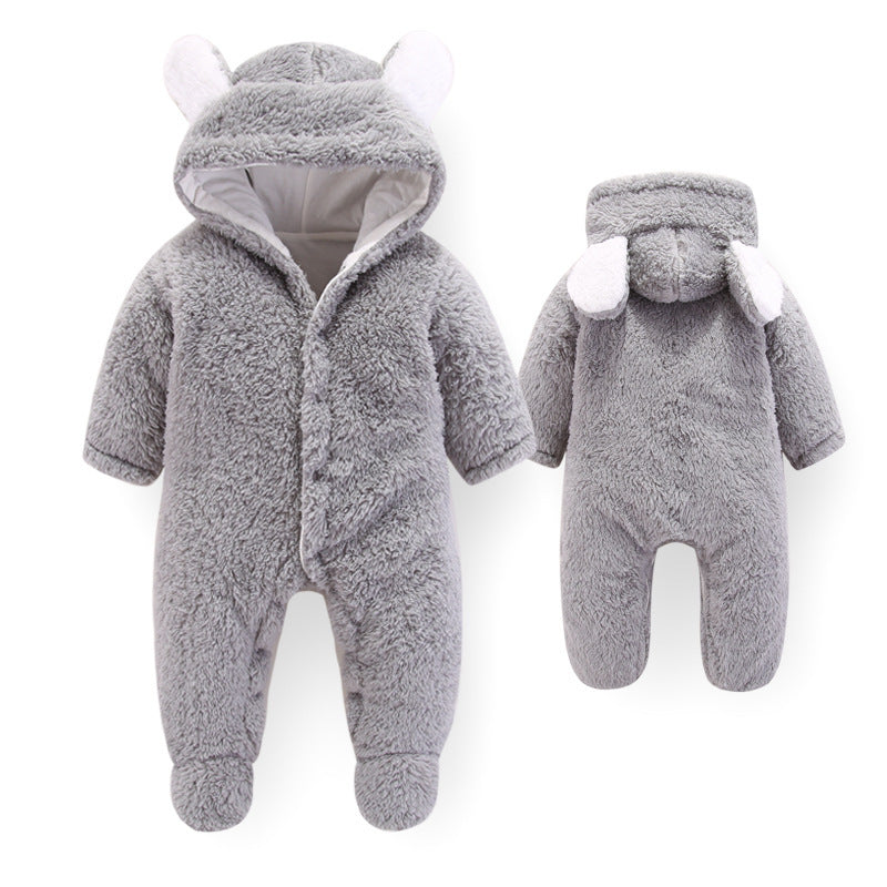 Baby jumpsuit romper newborn outfit Gray - D&A