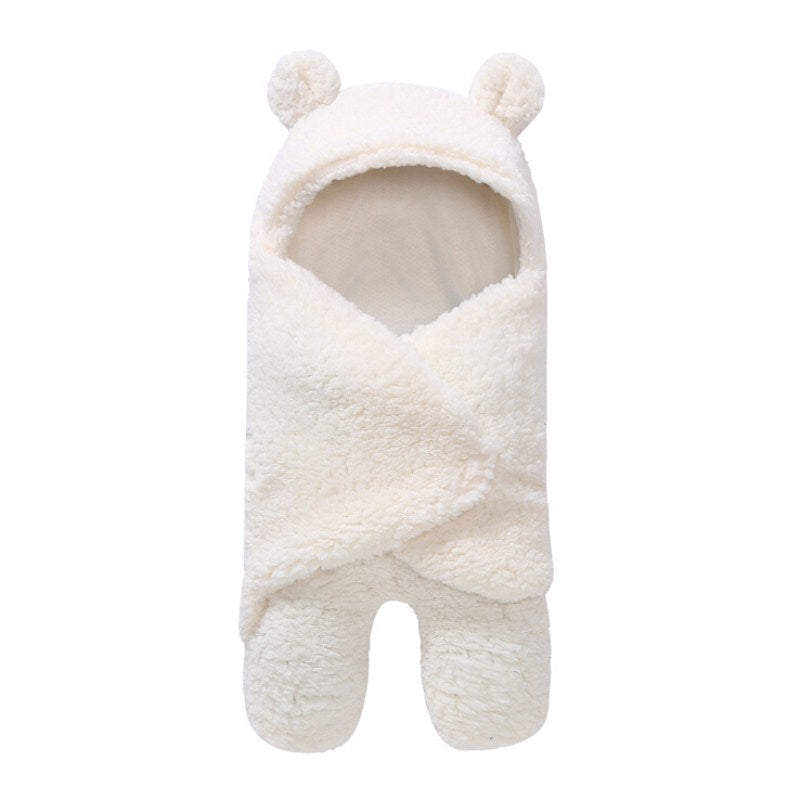 Baby Sleeping Bag Envelope for Newborn Baby Winter Swaddle Blanket BeigeA 61CMX31CM - D&A