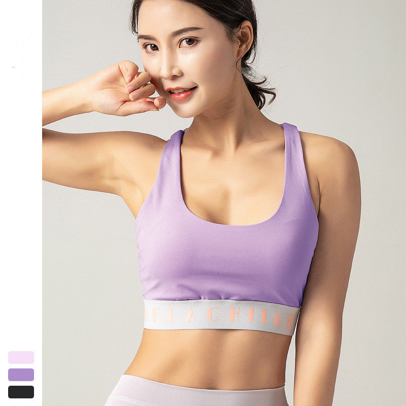 Sports underwear fitness bra Purple - D&A