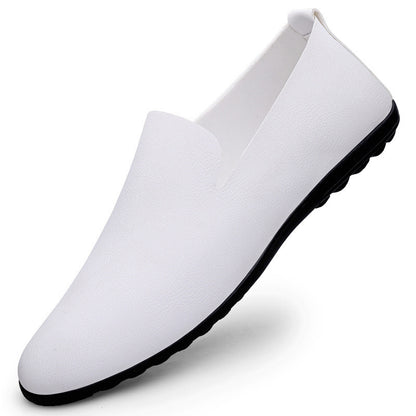Men's Casual Leather Shoes Fashion Soft Gommino Low Top - D&A