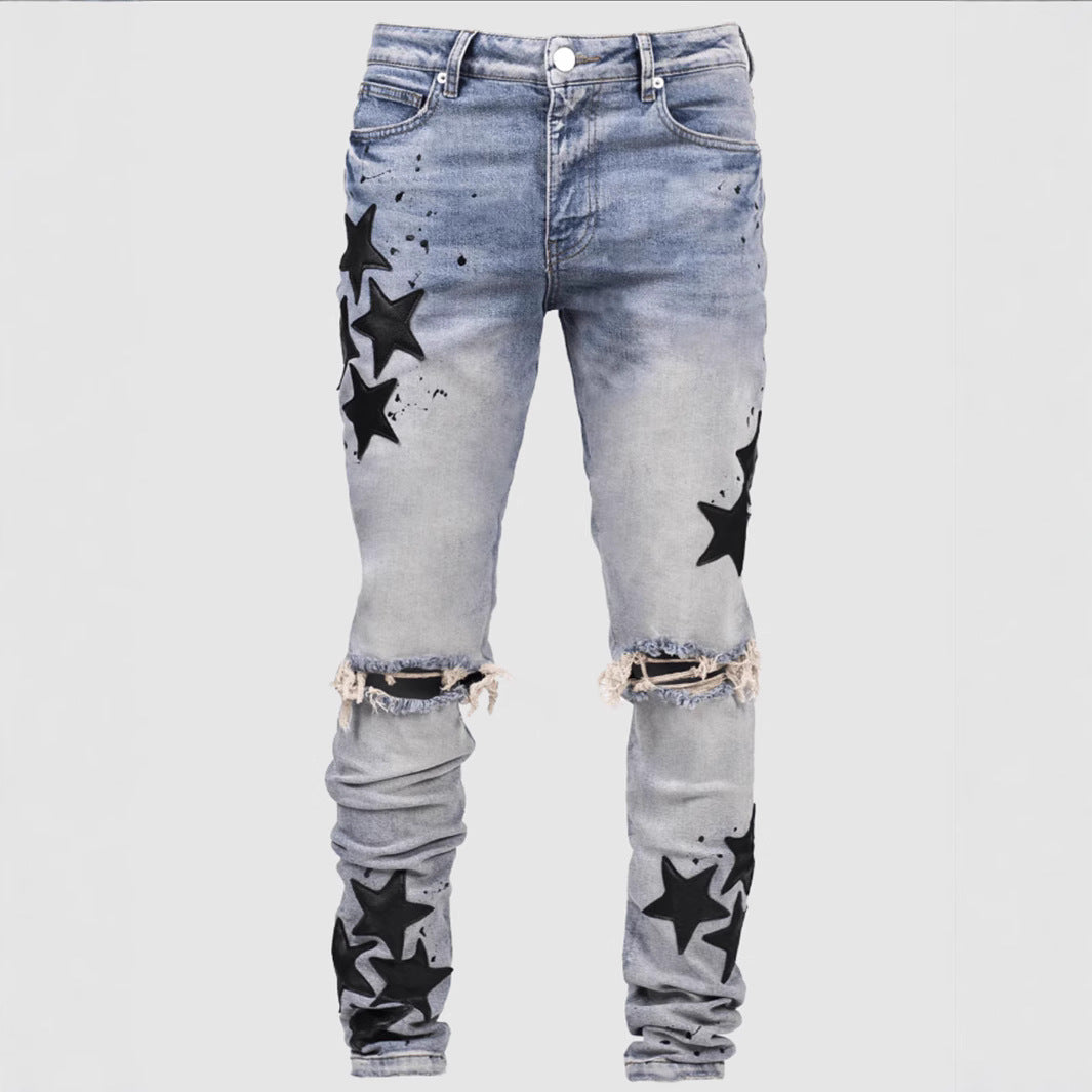 Men's Slim Stretch XINGX Fashion Jeans - D&A