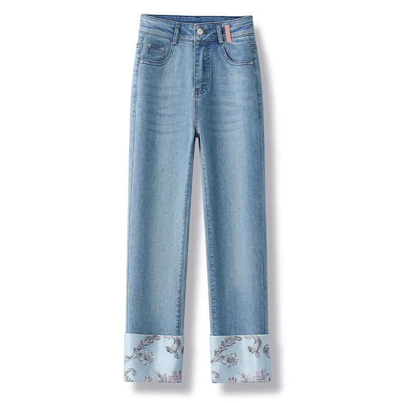 New Chinese Style Straight Jeans - D&A