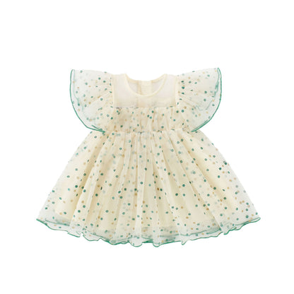 Clothing Party Romper Children girls kids dresses Overall White - D&A