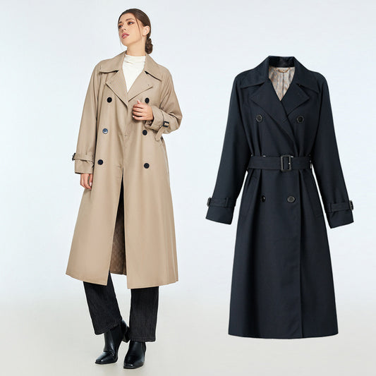 Trench Autumn And Winter Women's Mid-length High-grade Sense Petite Coats - D&A