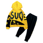 Boy's hooded sports suit yellow - D&A