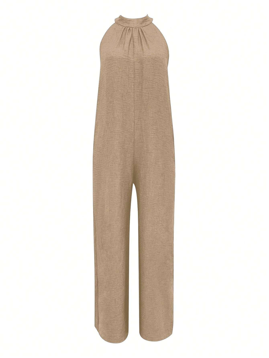 Sleeveless Halter Ruffled Young Women's Jumpsuit - D&A