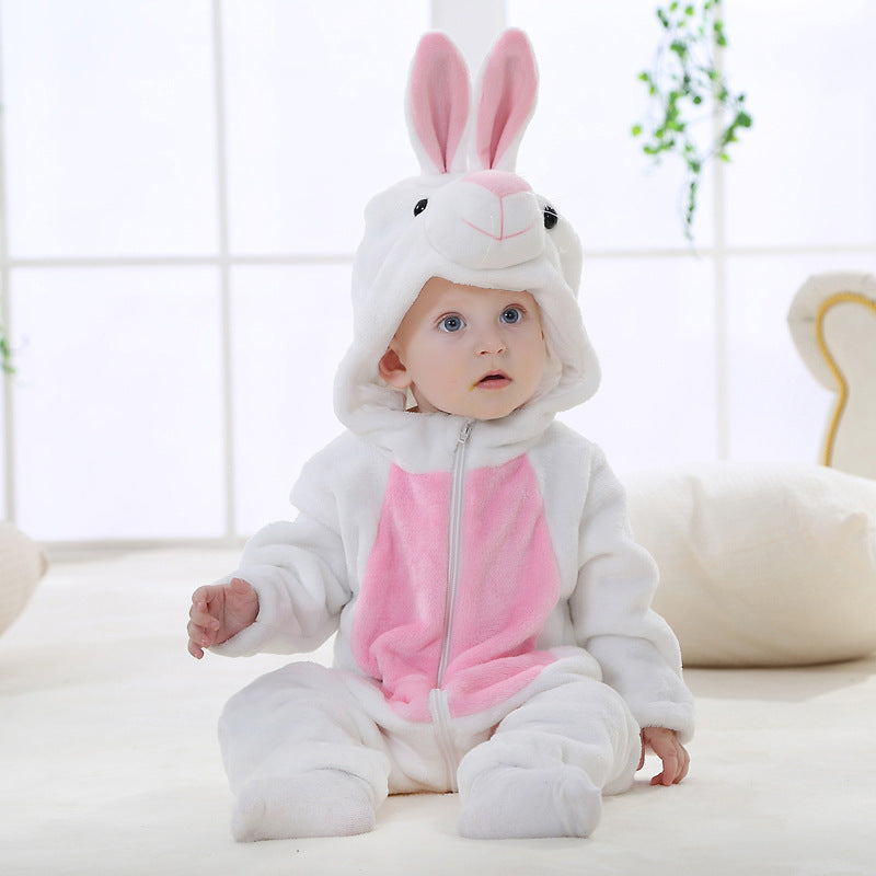 Baby Rompers Winter Autumn Clothes White Rabbit - D&A