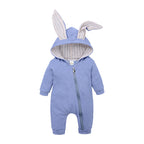 Rabbit Ears Baby Romper Blue - D&A