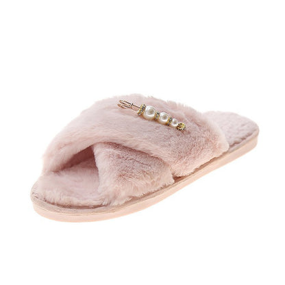New Cross Cotton Slippers Home Casual Floor Slippers - D&A
