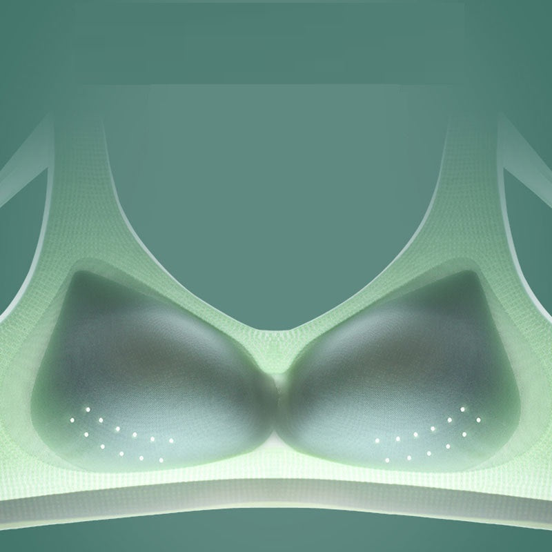 Seamless Plus Size Bra Thin Underwear Women Push Up Bra Big Size Lce Silk Breathable Female Bra - D&A