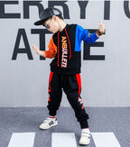 Boys spring suit new Korean children's clothing in the big boy boy long-sleeved sports two-piece suit tide clothes - D&A