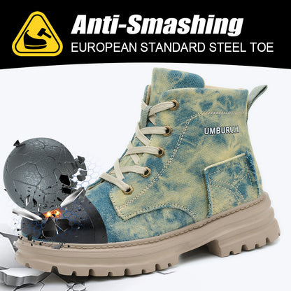 Women's Comfortable Breathable And Anti Smashing Safety Shoes - D&A