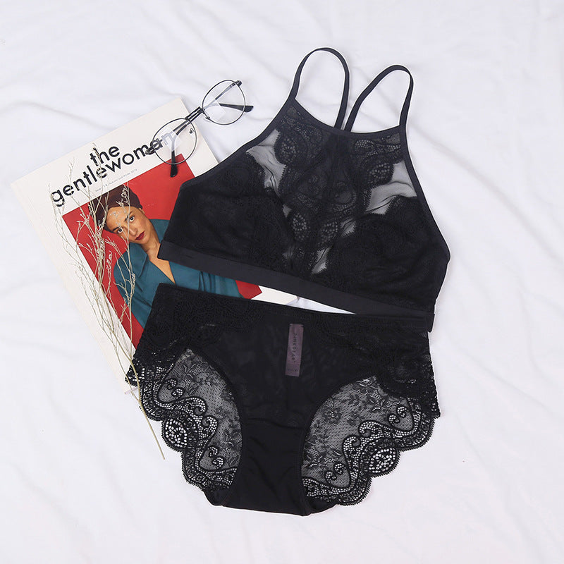Comfortable bra set Black - D&A