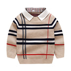 Boys plaid jacquard sweater - D&A