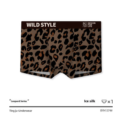 Ice Silk Underwear Leopard Print BYH1374 - D&A