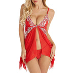 Erotic Lingerie Pajamas Dress Red - D&A