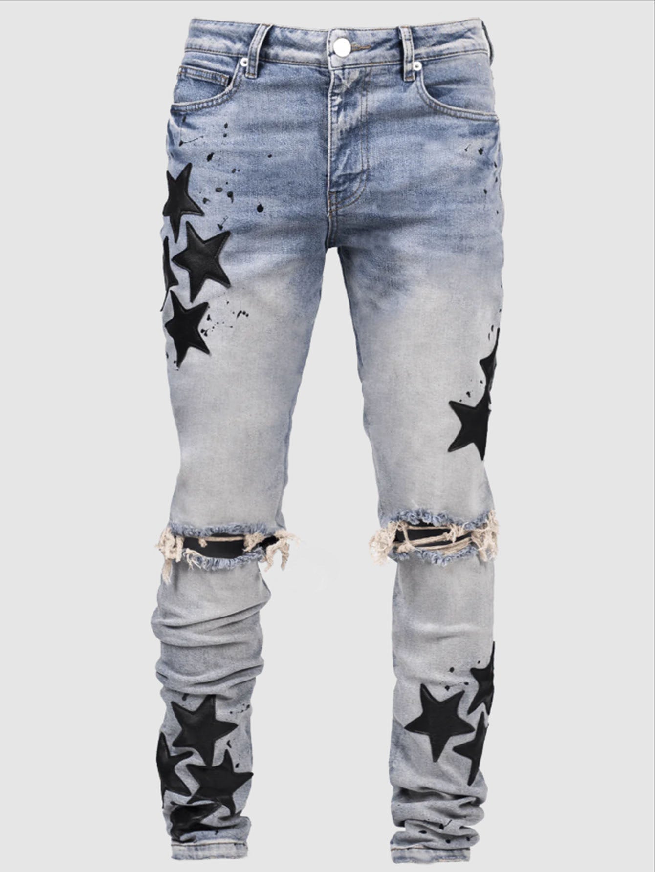 Men's Slim Stretch XINGX Fashion Jeans Blue - D&A