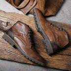 Martin Boots Men's Boots Plus Size Zipper Ankle Boots - D&A