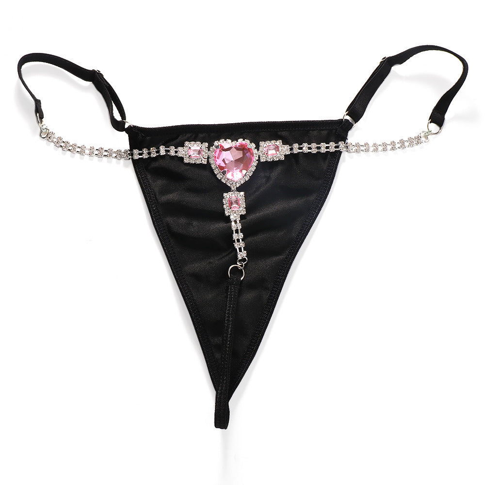 Love Underwear Summer Beach Women Silver Black Underpants - D&A