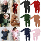 Rompers clothes cotton tracksuits set baby children clothing - D&A