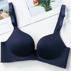 Women's Bra Girls' Sports Bra Without Steel Ring Dark Blue - D&A