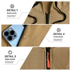 Men's Casual Multi-zipper Arm Pocket Sweatshirt - D&A