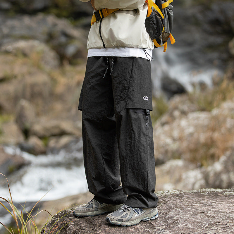 Men's Loose-leaf Split Adjustable Breathable Casual Pants - D&A