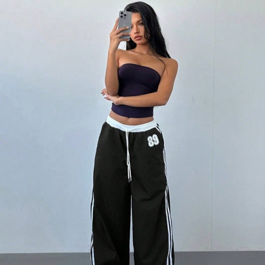 Loose Trendy Digital Printing Design Sense All-matching Long Pants - D&A