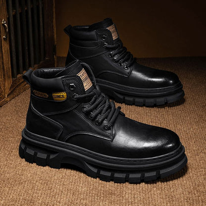 Martin Boots Men Trendy High Top British Working Wear - D&A
