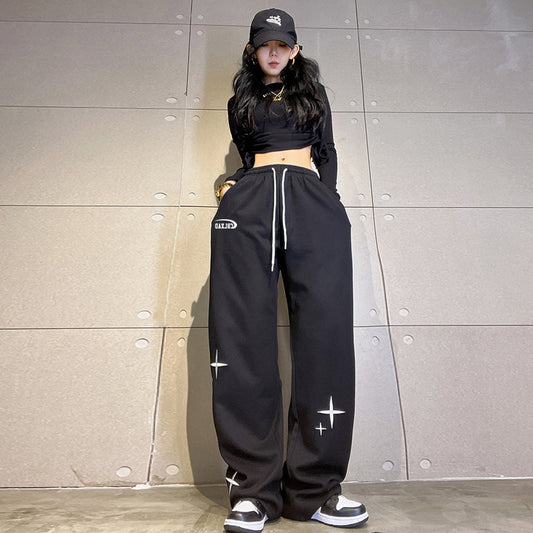 Women's Ankle-tied Two-purpose Sweatpants American Style - D&A
