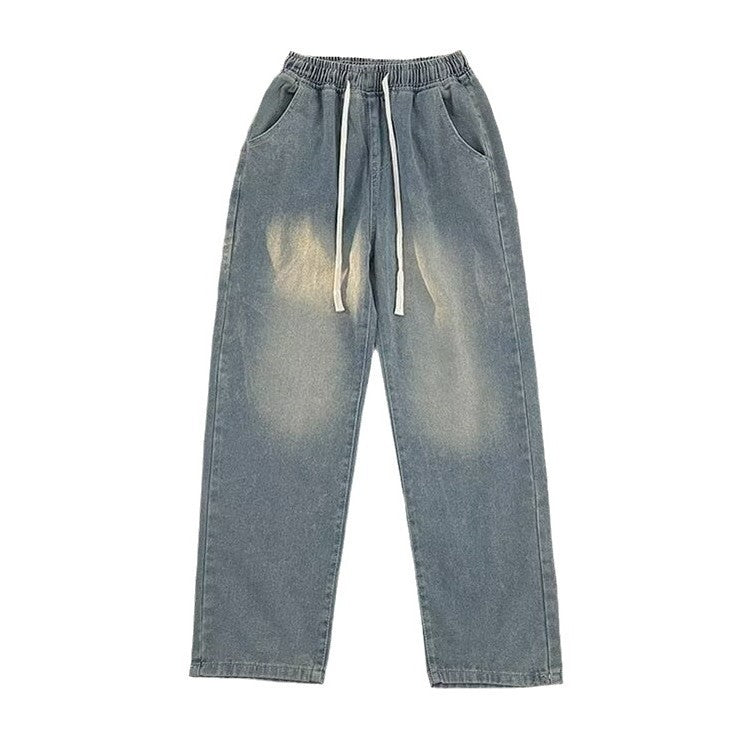 Spring And Summer Straight Loose Men's Pants High Street Washing - D&A