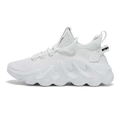 Men's Casual All-matching And Lightweight Breathable Sock-like Shoes White - D&A