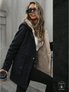 Aveloria Fashion Loose Casual Versatile Hooded Zip-Up - D&A