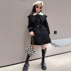 Large Lapel Warm Padded Jacket With Fleece Thick Coat Waist - D&A