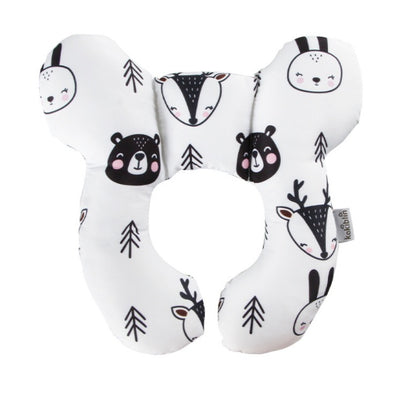 Infant Pillow Baby Bed U-Shaped Safety Seat Neck Guard Fixed Stereotyped Stroller Pillow Bear OPP - D&A