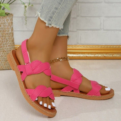 Woven Fashion Flat Summer Shoes Women - D&A