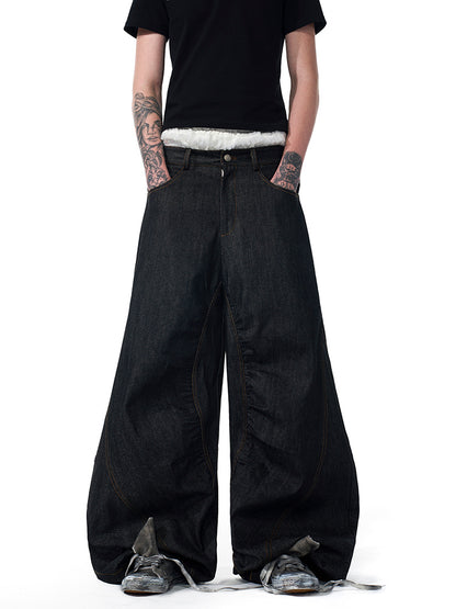 Temperature-sensitive Color-changing Embroidered Red Ear Jeans - D&A