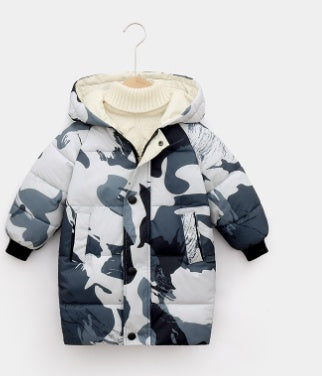 Thicken baby clothes Camouflage gray - D&A