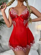 Lingerie Set Suspender Lingerie V-neck Underwear Lace Lingerie - D&A
