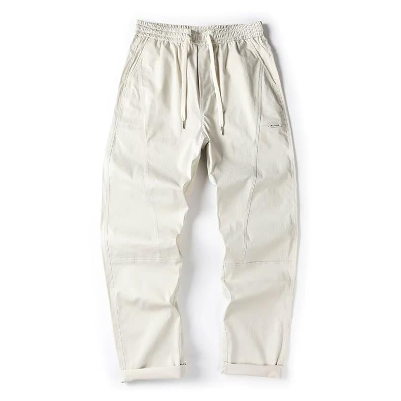 All-matching Pants-mouth Trousers Casual Wide-leg Pants Beige - D&A