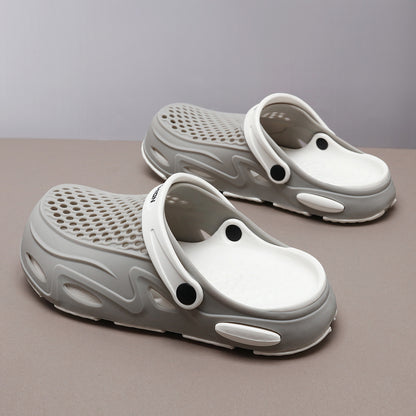 Men's Summer Closed Toe Non-slip Breathable Beach Slippers - D&A