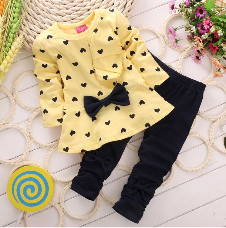 Love bow girl set - D&A