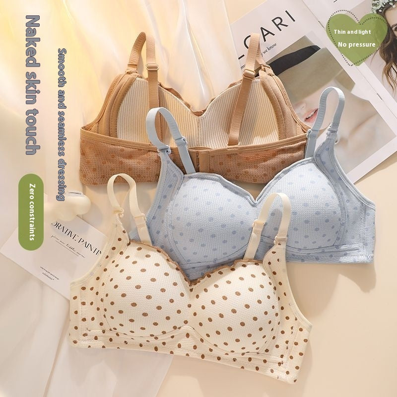 Anti-slip Bra No Steel Ring Gathering Bra - D&A