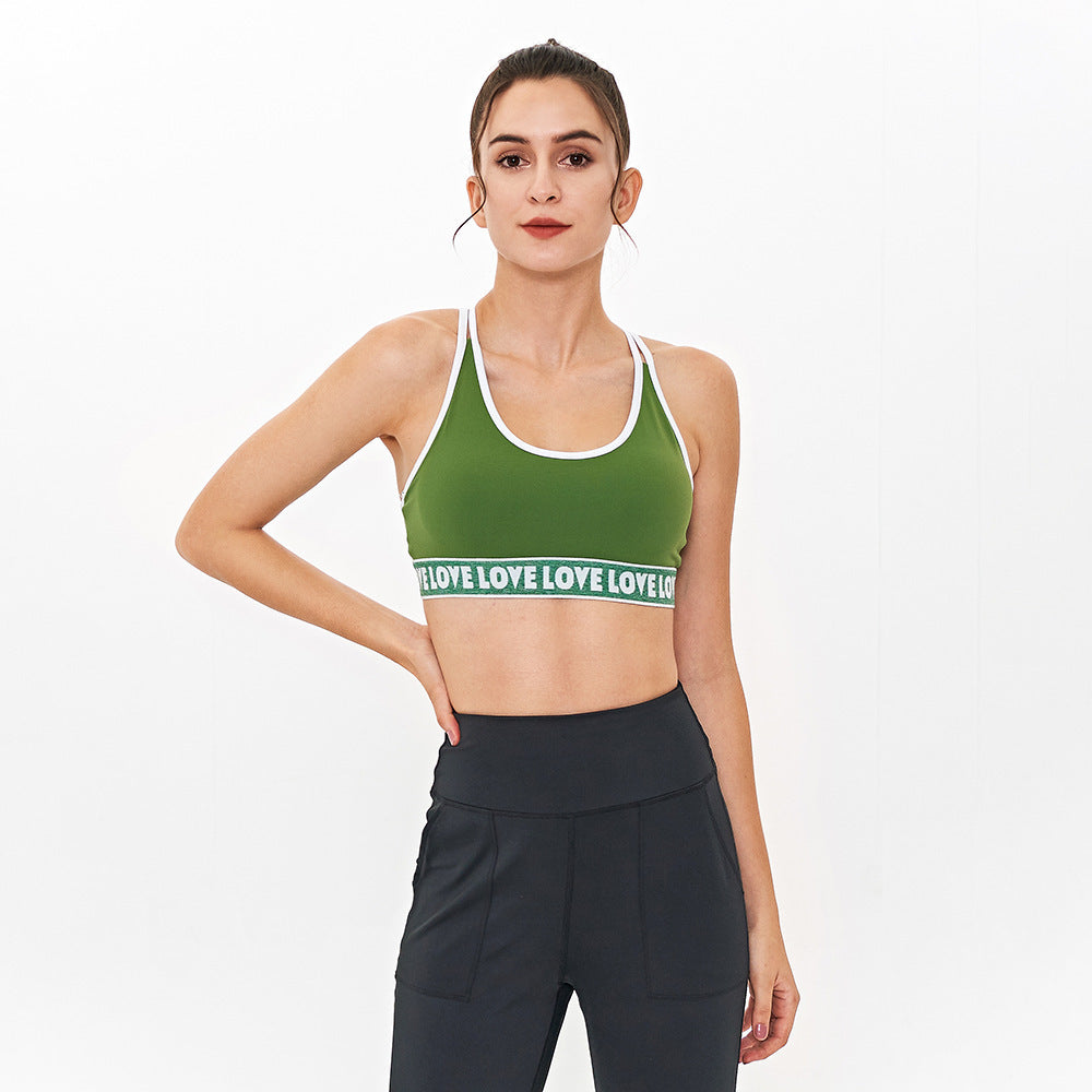 Printed sports bra Green - D&A
