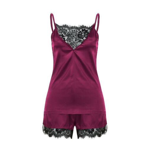Sexy lace lingerie set Purple - D&A